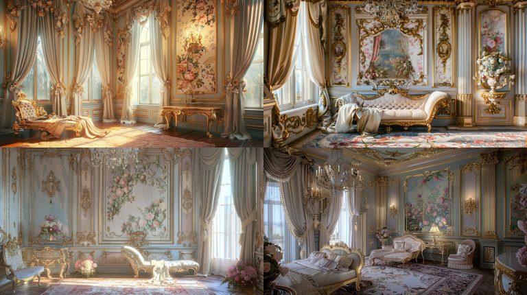 15 Best Rococo Romance Room Designs